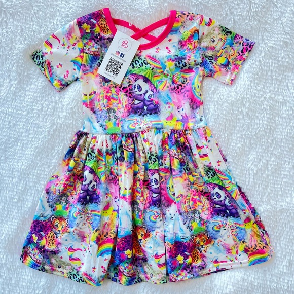 Brittanynj Boutique Other - Girl Boutique Lisa Frank Inspired Dress
